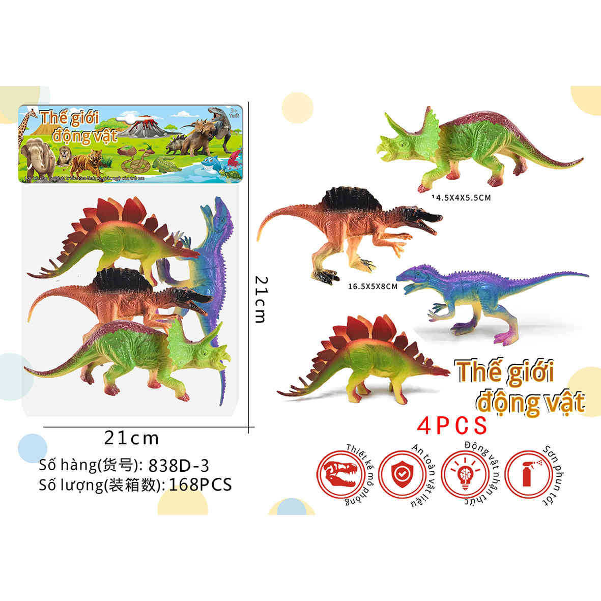 Transfronterizos infantiles simulación de animales dinosaurios tigre león panda jirafa modelo de insecto conjunto de juguetes de educación temprana