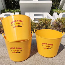 塑料泡澡桶洗澡桶儿童泡澡桶浴桶皮桶手提多功能收纳桶礼品可印字