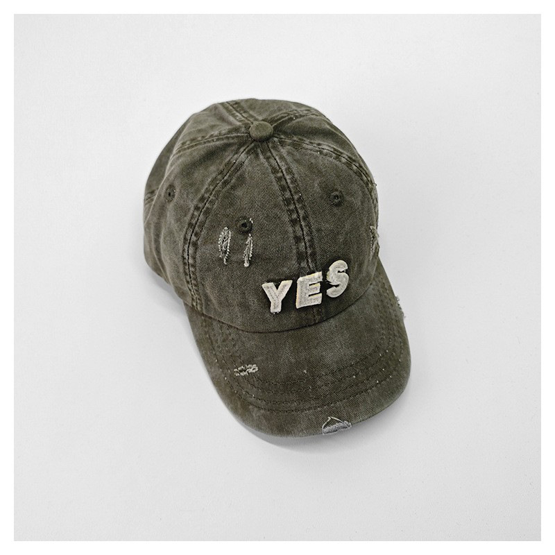 Primavera y otoño retro vaquero lavado sombrero para niños sombreros de letras viejas para niños y niñas sombreros de béisbol suaves