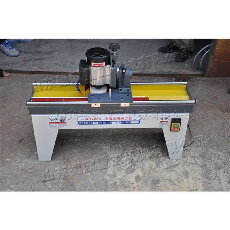 Woodworking planer high-speed sharpening machine horizontal manual linear sharpening machine furniture factory round bar guide rail grinding machine