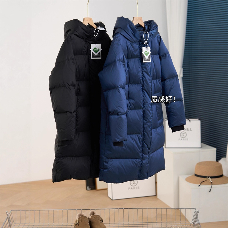 Dujia's Heavyweight 90 White Goose down Jacket, Three-Proof Warm Mid-Length Goose down Jacket for Women 25 Winter New Style G102314