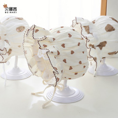 嬰兒帽子春秋薄款寶寶遮陽帽韓版公主夏季嬰幼兒防曬漁夫帽小月齡