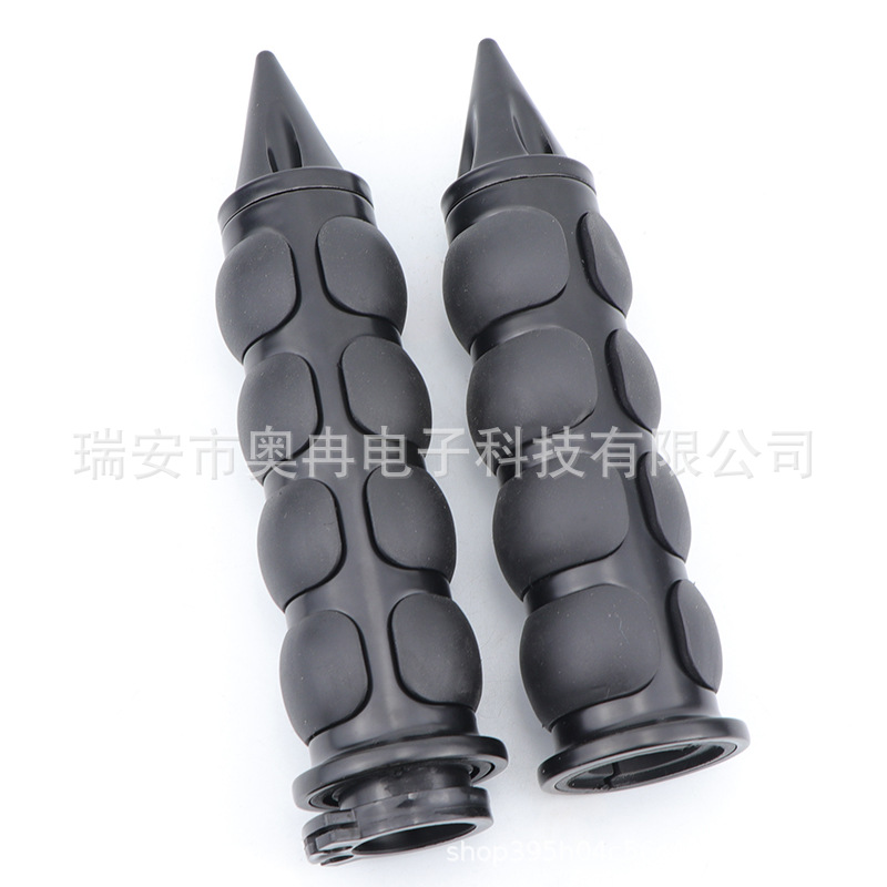 Retro Harley handle cover motorcycle modification accessories pointed zinc alloy grip car handle glue 25MM without help