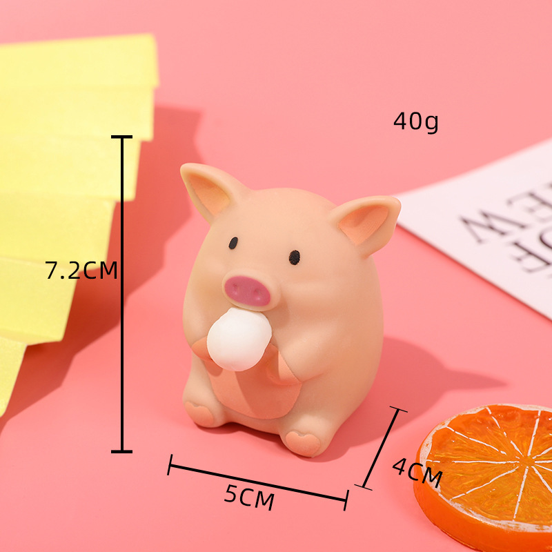 Brown raised-eared piggy