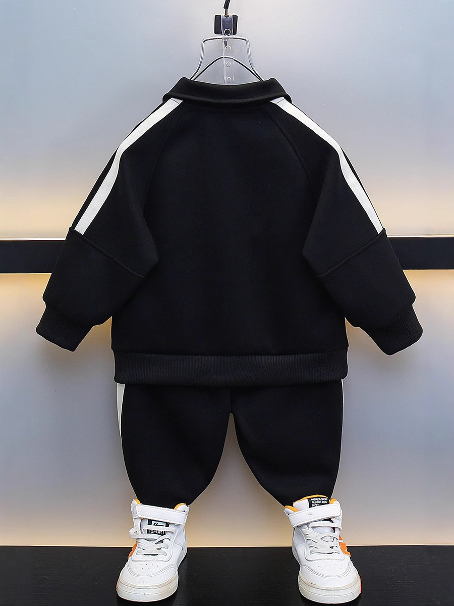 7697 suéter retro POLO para niños 2025 nuevo traje de motocicleta para niños pequeños y medianos top primavera hermosa de moda