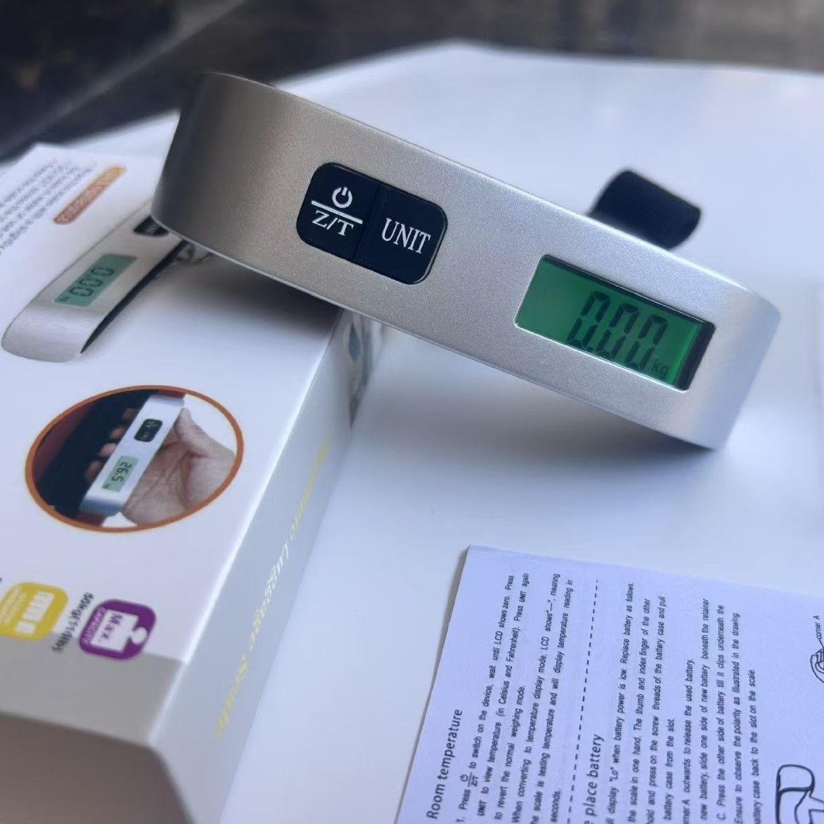 Tragbare elektronische Waage 50kg tragbare Reisegepäckwaage Marktwaage Mini tragbare Hängewaage Handwaage Versand-Hängewaage