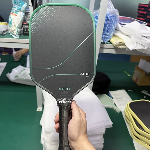 RPM Jade Pickleball Paddle: MPP foam core, silicon carbide, wear-resistant, and textured surface for pickleball