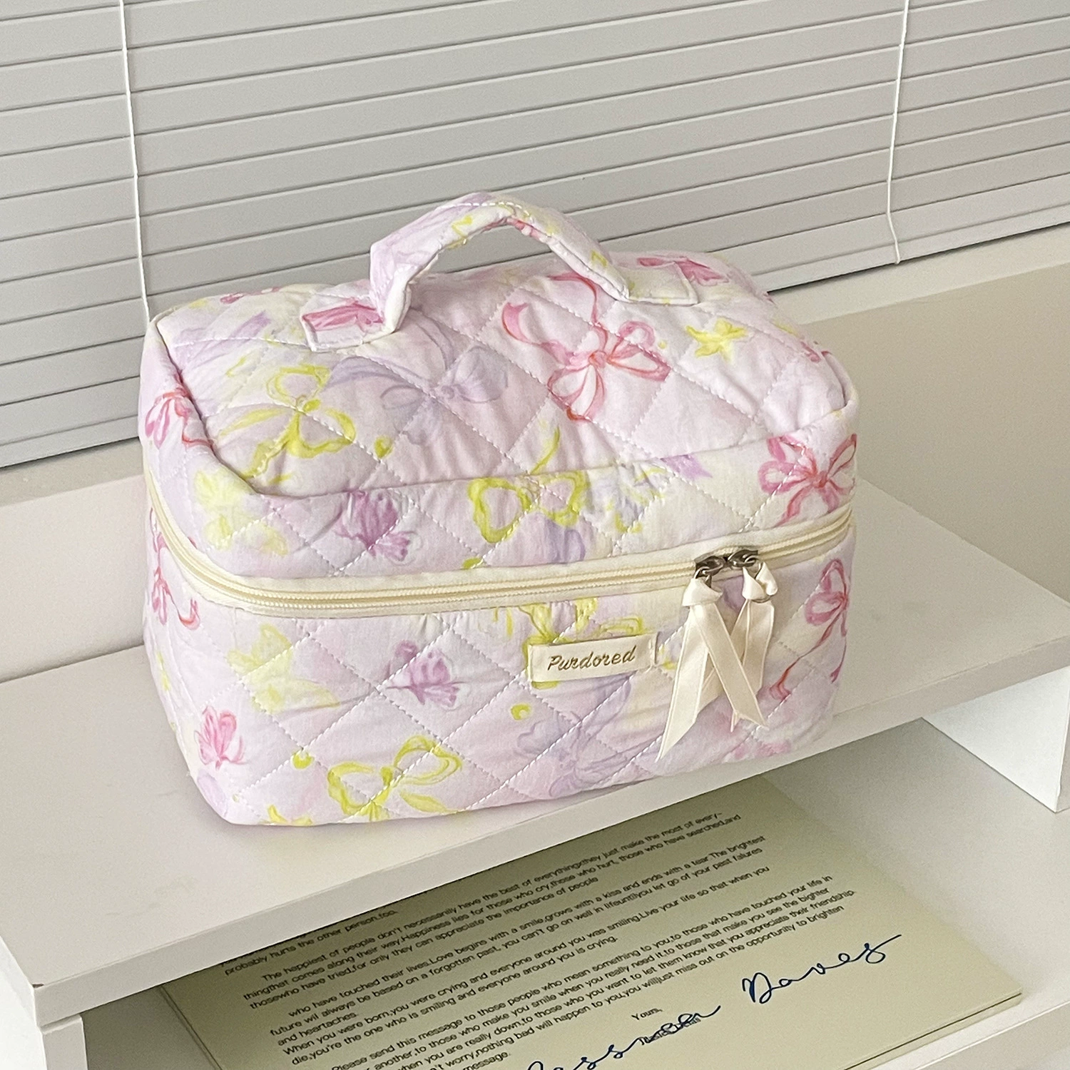 Фиолетовая косметичка высокого качества, organizer bag, (Кросс-бордер)