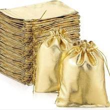 厂家直供金布袋饰品文玩抽绳束口袋工艺品制作珠宝首饰礼品糖果袋