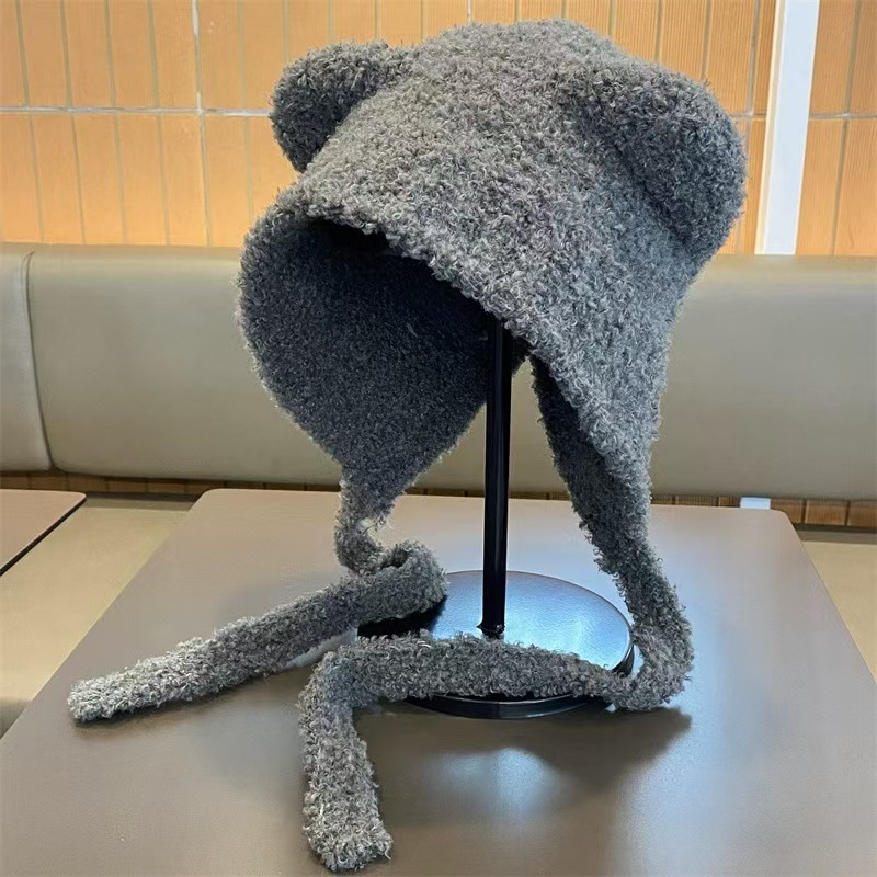 호랑이 곰 레이스업 스타일-그레이