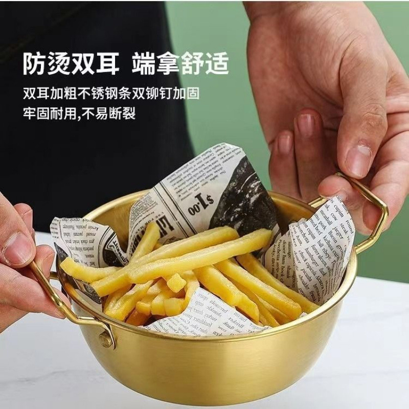韩式米酒碗304不锈钢带手柄韩国料理专用小吃冷热调料碗泡面碗|undefined