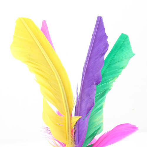 Feather shuttlecock adult fitness kindergarten shuttlecock chicken feather key resistant to kicking hair fitness shuttlecock kicking flower shuttlecock beef tendon bottom