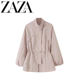 ZAZA 自制欧美风 批发女装 时尚百搭气质 c立领夹克外套 2898587