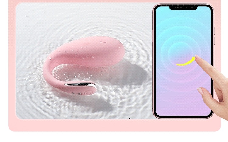 Mystery Whale Play App-Controlled Wearable Vibrator, Pink, 9 Vibration Modes, TPE — detail image 15