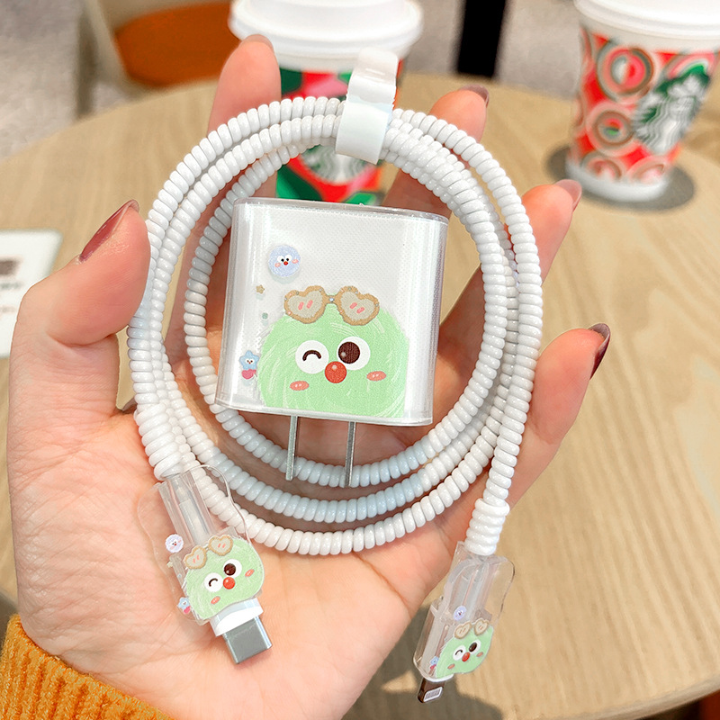 Nuevo lindo cartoon cable de datos para Apple 20W cable de carga iPhone15 / 13 caso
