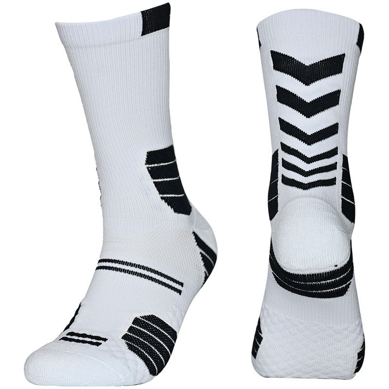 Basketball Socks Men's Towel Bottom Practical Grade Professional Non-Slip Elite Mid-Calf Socks Running Sports Football Socks Short Socks