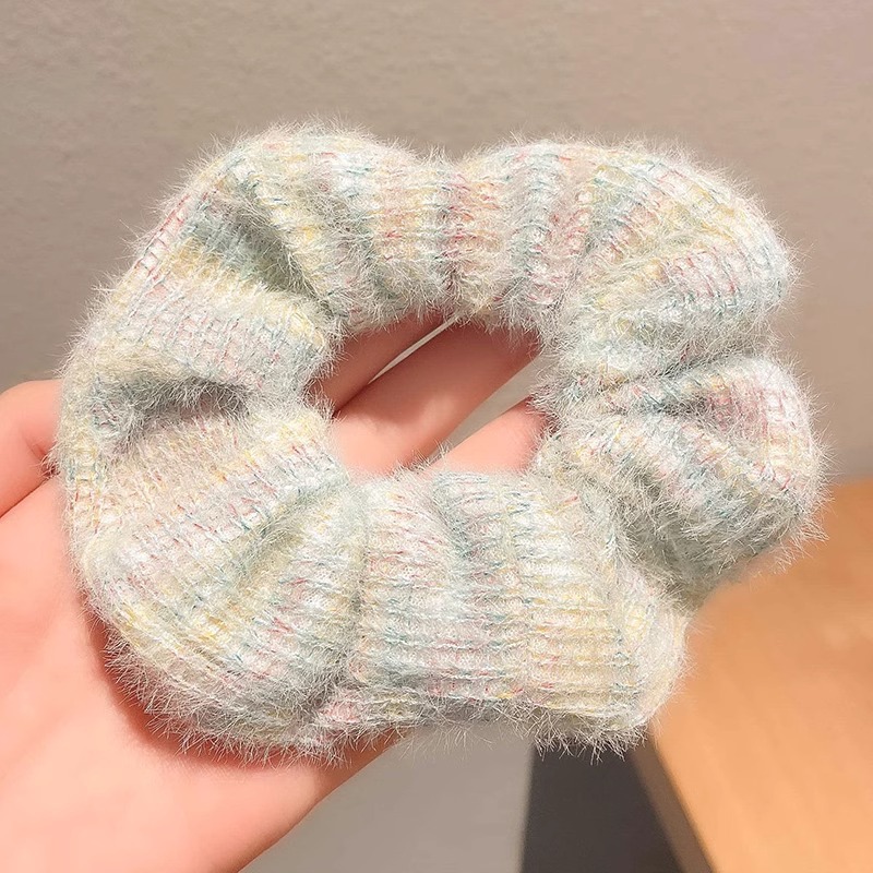 Anillo para el cabello del intestino grueso Mori Cuerda para el cabello de la cola de caballo femenina Albóndigas de sentido avanzado Cuerda para la cabeza Apuntar la cabeza Flor para el cabello Almohos elásticos Almohos para el cabello