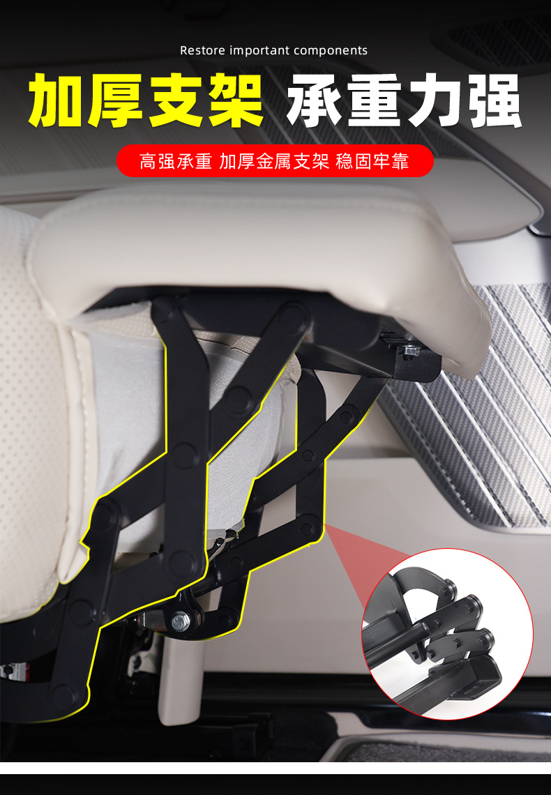 Suitable for Nio Leduo L90 Middle Row Electric Leg Rest Hidden Passenger Queen Leg Rest Seat Modification Accessories
