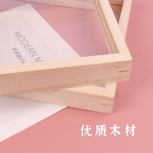 Children's wooden acrylic painting photo frame art materials kindergarten activity decoration acrylic painting photo frame