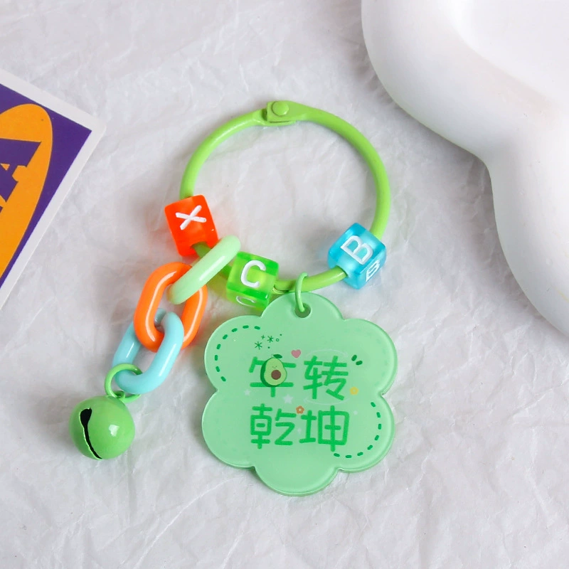 Brand creative acrylic protective amulet, keychain, transparent pendant, bag decoration, decorations