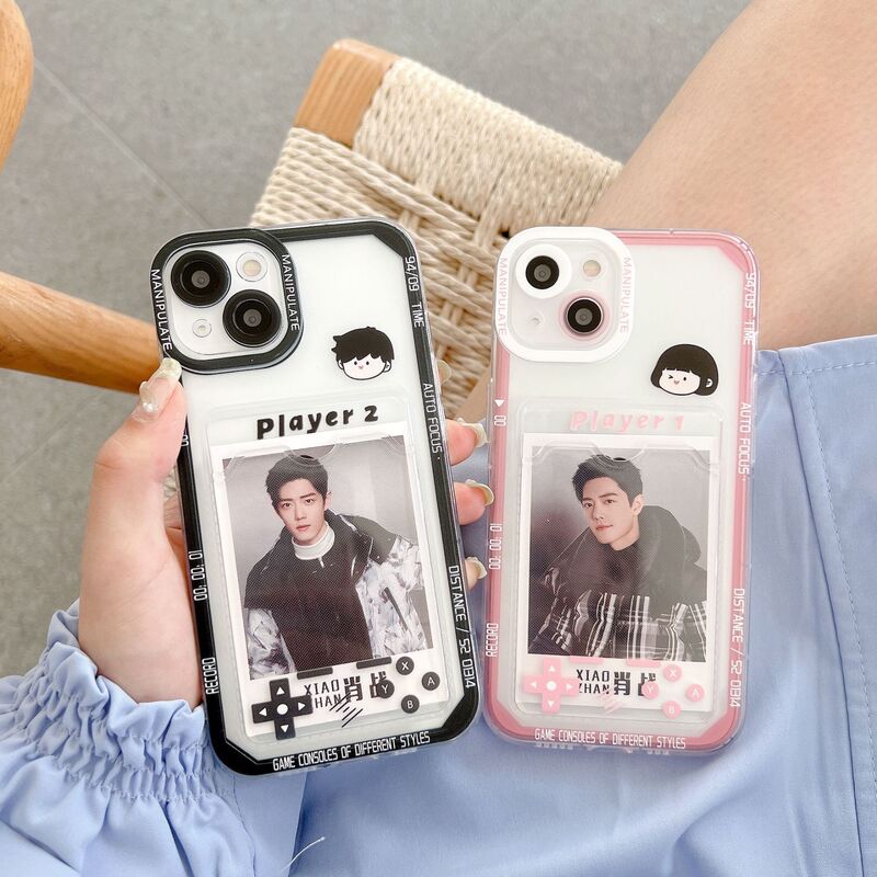 Card Holder Game Console Suitable for Iphone15/14 Mobile Phone Case Apple 12Promax Set Xr Transparent 8Plus Trendy 11 Card Holder Game Console Suitable for Iphone15/14 Mobile Phone Case Apple 12Promax Set Xr Transparent 8Plus Trendy 11