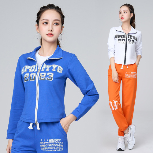 Spring and Autumn Square Dance Jacket New Ghost Step Dance Aerobics Sports Leisure Dance Suit Women Single Shot 301