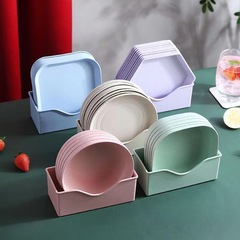家庭用の骨皿創意プラスチックは皿皿の四角いスナックを深めます。