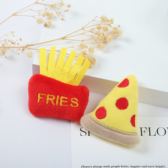 New McDonald's Snack Platter Doll Filled Cotton Doll DIY Hair Hoop Hair Ring Keychain Accessories