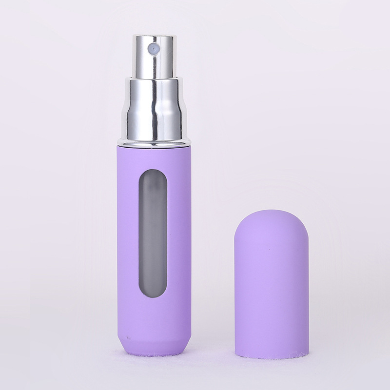 Botella de subenvasada con perfume en la parte inferior de 5ml, botella cosmética en aerosol reciclable, botella de pintura elástica de perfume de muestra portátil