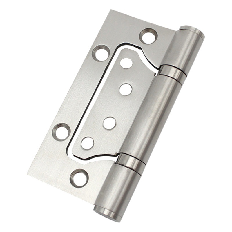 Bisagra sin orificios para puerta de decoración del hogar Bisagra de puerta interior Lelang cepillado gris níquel negrita BISAGRA DE ACERO INOXIDABLE