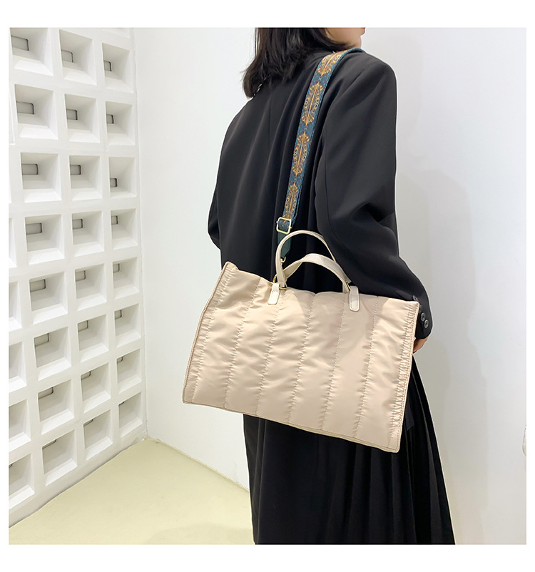 Θήλεις Νυλώνα Στερεό Χρώμα Χρώματος Οδός Χάι Στριτ Στριτ. Τετράγωνο Φερμουάρι Τσάντα Χειρός Τσάντα Διασταύρωσης display picture 5