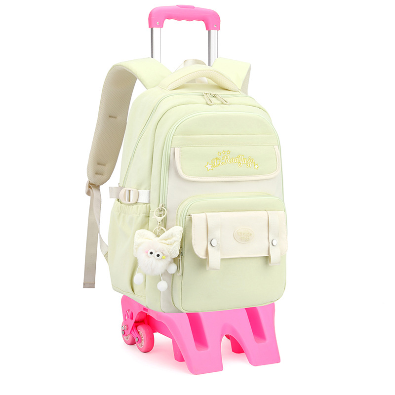 Pescado natural coreano bolso de tracción para estudiantes de secundaria, moda de gran capacidad para estudiantes de primaria de grado 3 - 6 bolso de tracción ligero