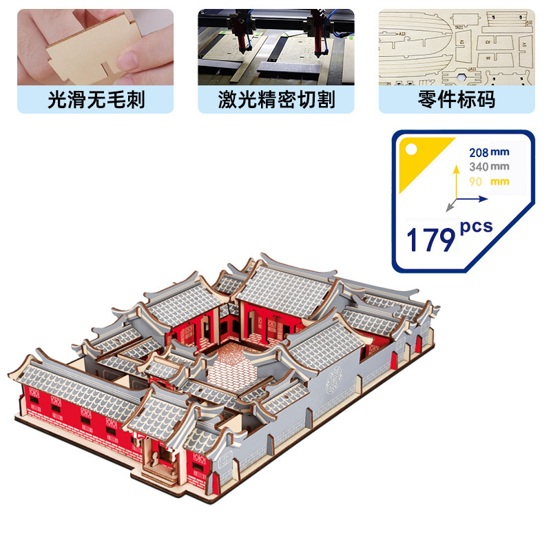 国庆节天安门立体拼图手工diy材料包爱国主题儿童幼儿园制作模型|undefined