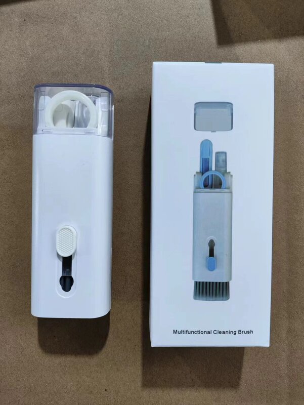 携帯型七合一多機能コンピューターキーボード洗浄ブラシセットbluetoothイヤホン洗浄除塵神器抜鍵器|undefined