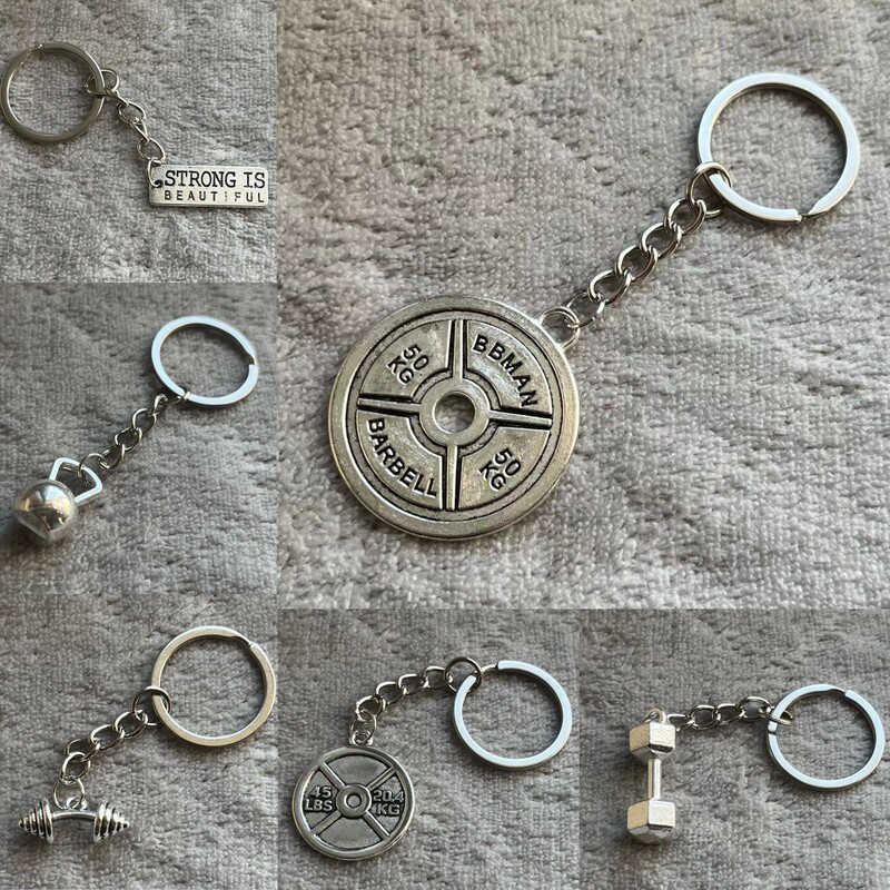 Strong Kettlebell Barbell Dumbbell Fitness Equipment Keychain Cross-Border E-Commerce Hot-Selling Gym