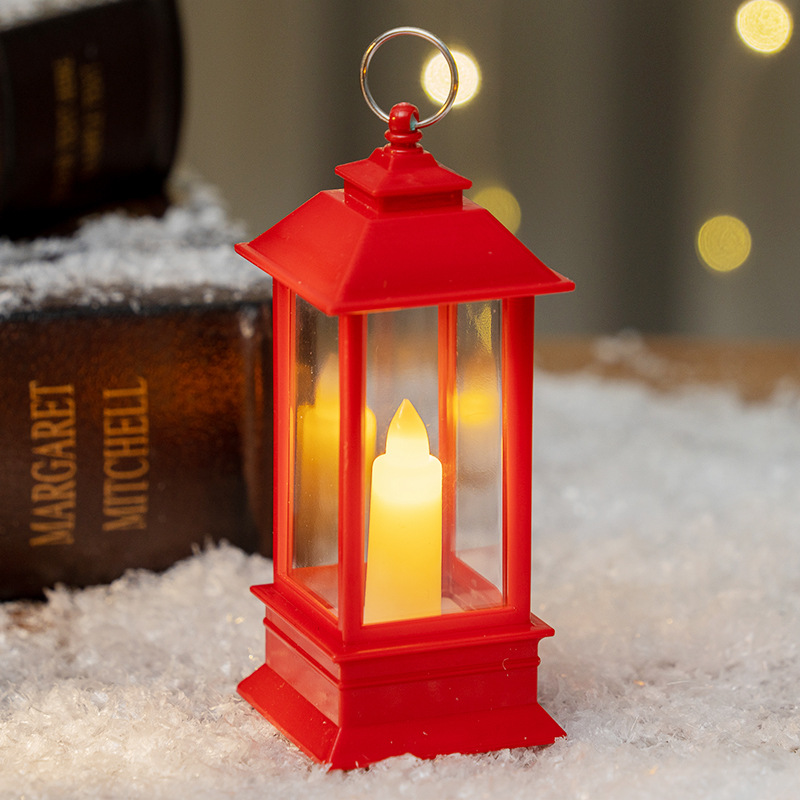 작은 사각형 램프 빨간색