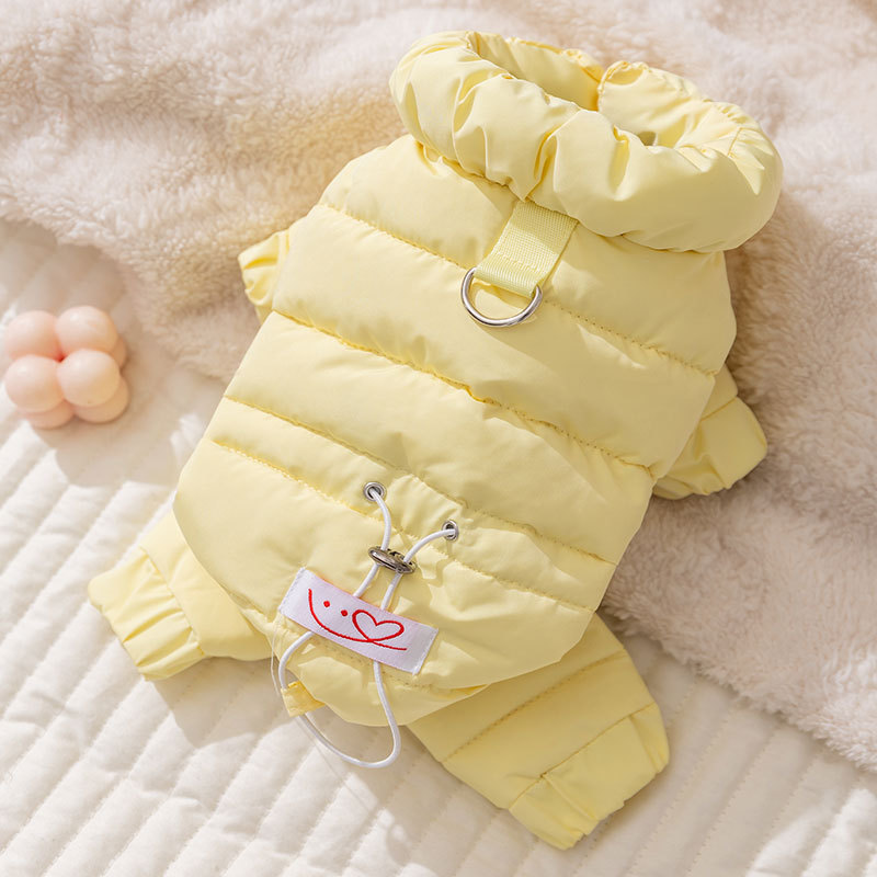Ropa de mascotas otoño y invierno de cuatro patas de tracción de grafeno chaqueta de plumón para perros pequeños y medianos que osos Teddy ropa de mascotas cálidas image 6
