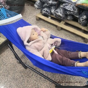 Baby Folding Mesh Bed Black Bed Cradle Bed Hammock Vietnamese Outdoor Indoor Bracket Imported Small Rocking Bed Free Shipping