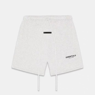 Fear of God Essentials Sweat Shorts Reflective Logo Oatmeal