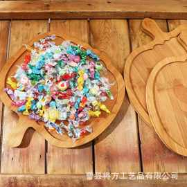 万圣节南瓜熟食板竹木托盘桌面带手柄牛排砧板桌面布置厨房零食盘