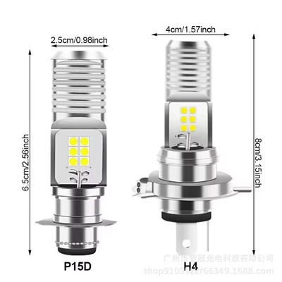 P15D H4 Ba20D 12Smd | Motorcycle headlights, headlights