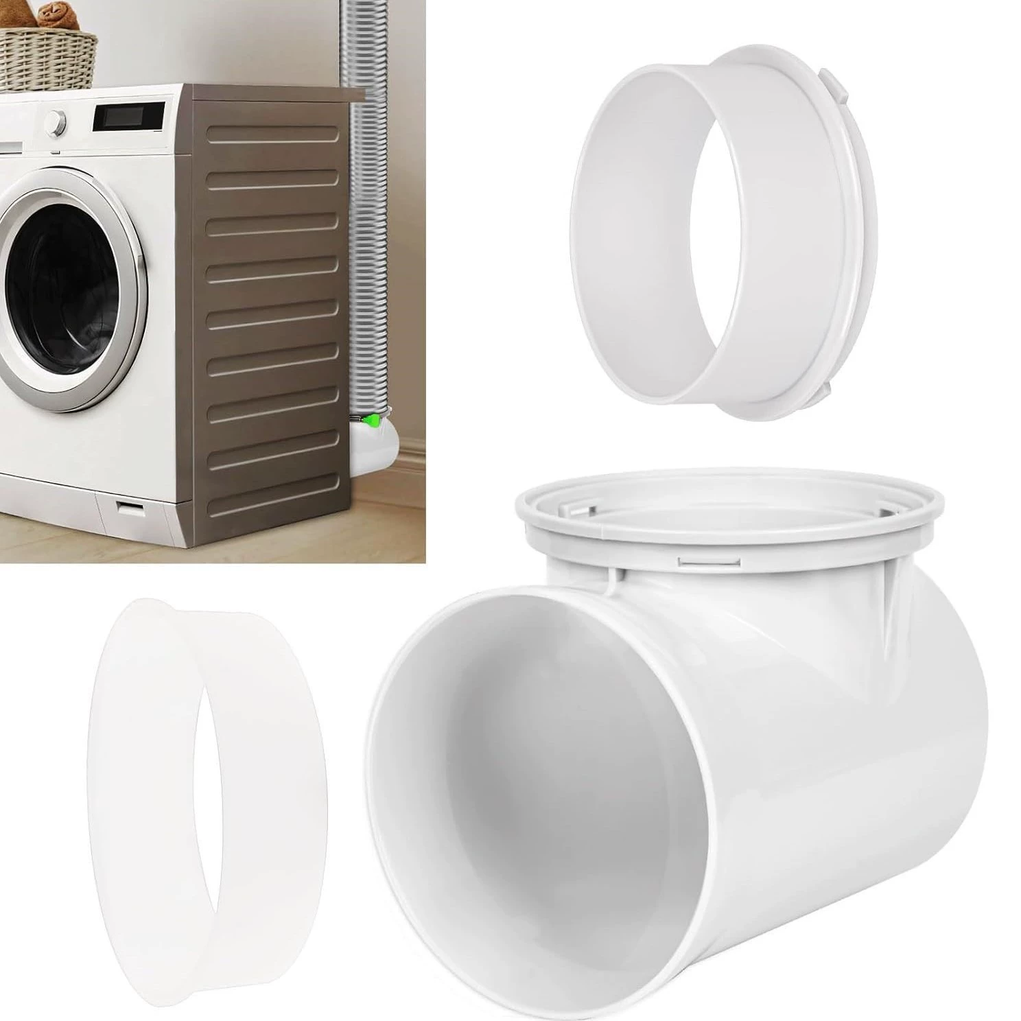 Сушилка для трансграничного экспорта Amazon, выхлопной канал сушилки, колено 90 градусов, шланговое соединение, наружная стенка, воздуховыпускное отверстие