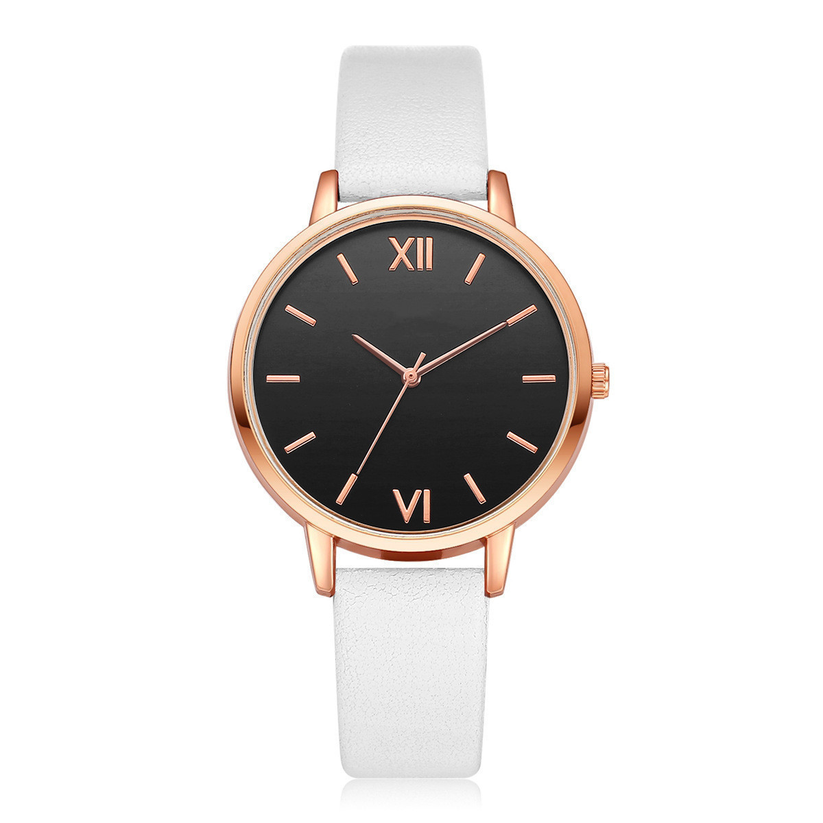 ins new minimalist watch set quartz watch trend pu strap ladies watch strap bracelet set_voghion.com