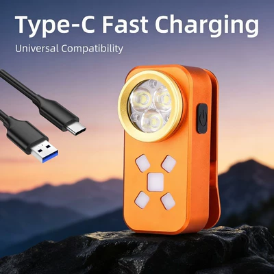 hook, extendable handheld lighting, UV fənərlər - gz05401-mini-multi-purpose-clip-flashlight