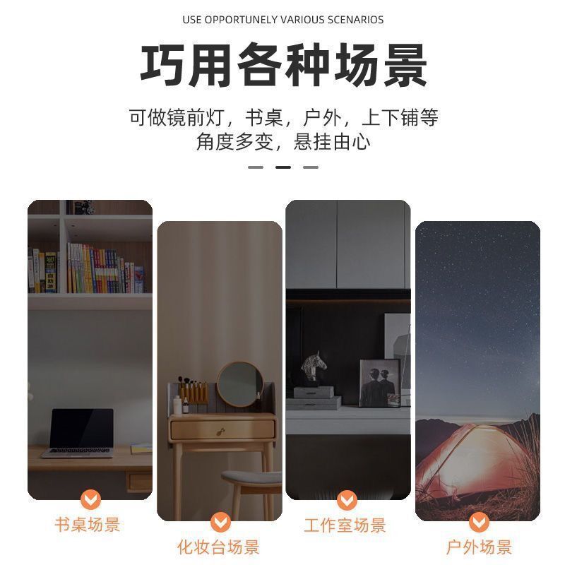 大学生宿舍神器LED护眼台灯学习寝室书桌USB磁吸长条阅读酷毙灯管|undefined
