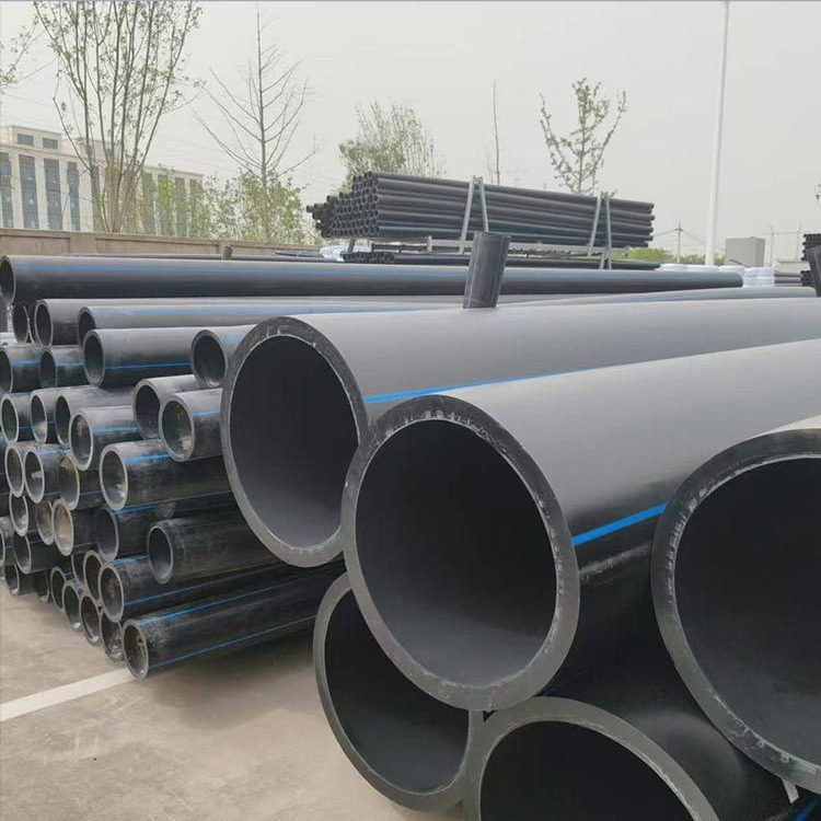 中财HDPE聚乙烯pe给水管110耐冲击高压绿化带过道灌溉管材塑料管