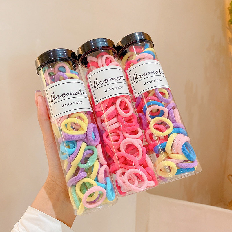 Banda de goma de los niños no daña el cabello elástico anillo de toallas para bebés atados anillo de pulgar anillo de cabello de cabello de niña pequeña anillo de cabello