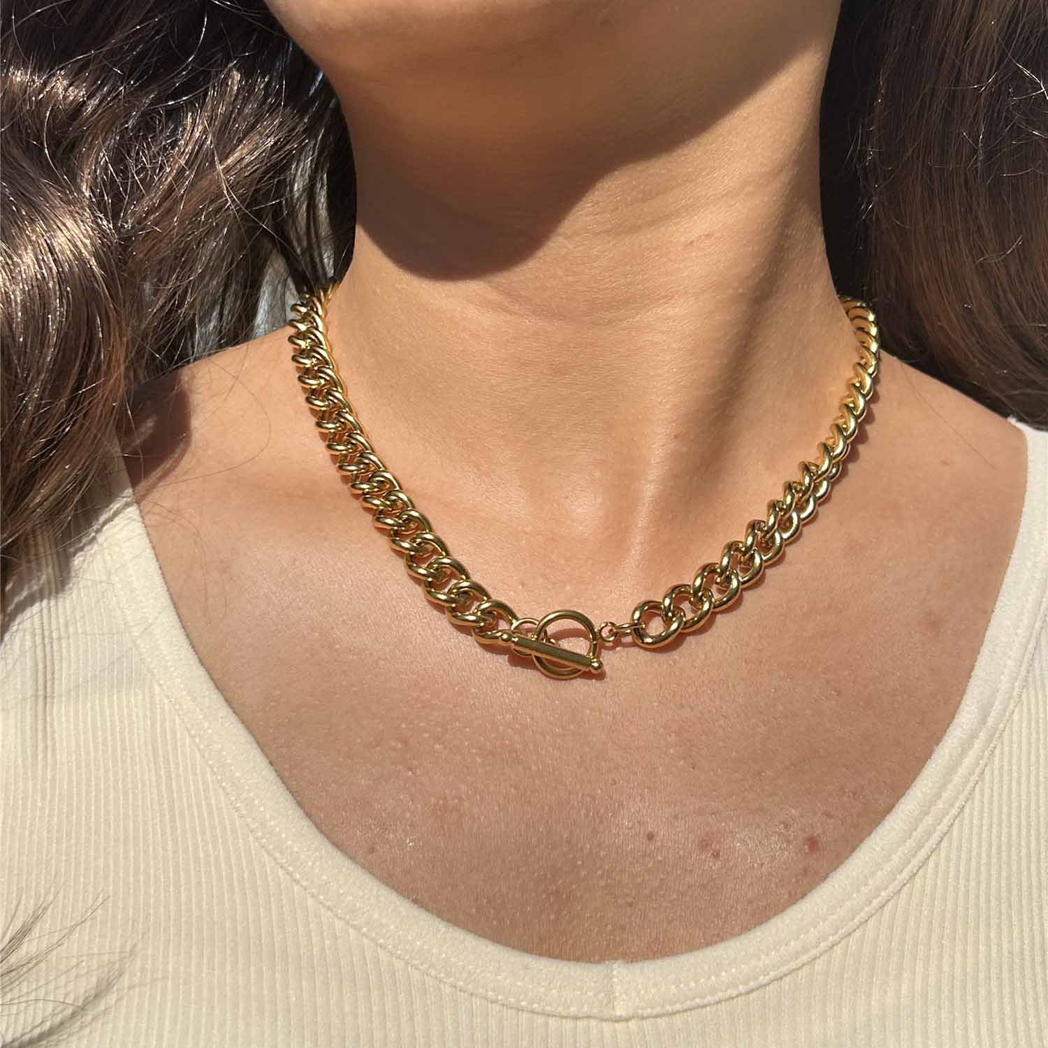 Ins Niche Hip Hop Design Stainless Steel Thick Chain