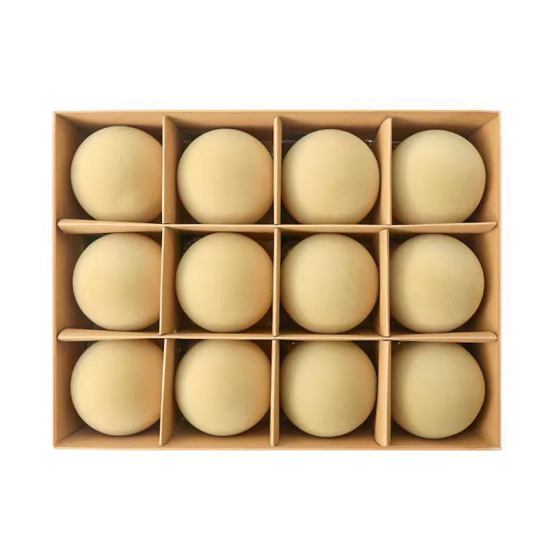 Bolas de Navidad Flocadas para Árbol 6cm Set de 12 Piezas de Plástico PET image 11