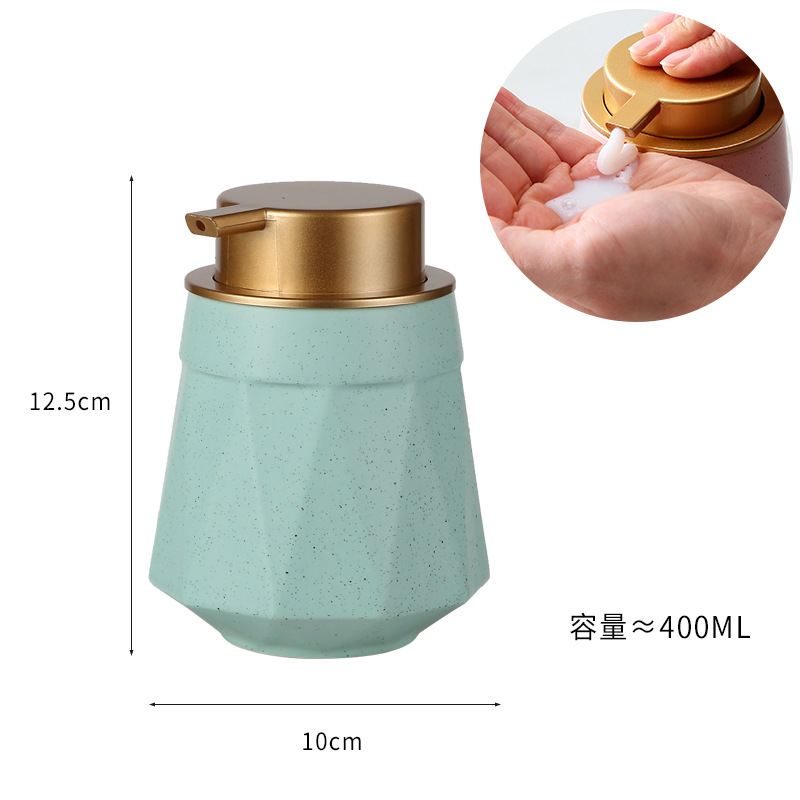 Loción cubierta de oro diamante geométrico Verde